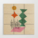 Midcentury Float Wood Wall Art Gallery Image 1