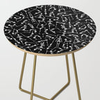 Yoga Skeleton Meditating Yogi Zen Poses Halloween Pattern Side Table Gallery Image 2