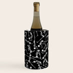 Yoga Skeleton Meditating Yogi Zen Poses Halloween Pattern Wine Chiller Gallery Image 3