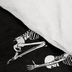 Yoga Skeleton Meditating Yogi Zen Poses Halloween Pattern Comforter Gallery Image 4