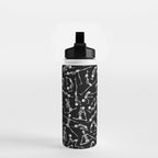 Yoga Skeleton Meditating Yogi Zen Poses Halloween Pattern Water Bottle Gallery Image 2