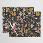 Abstract shapes of dark modern nature Placemat Gallery Image 1