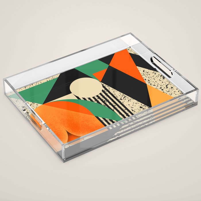 Orange Blossom With Positive Energies Acrylic Tray Gallery Image 1