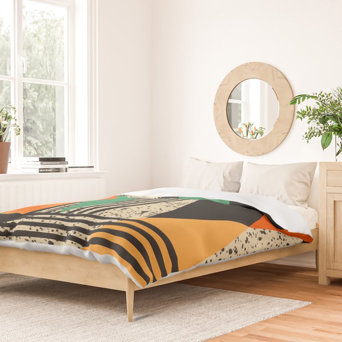 Orange Blossom With Positive Energies Duvet Cover Gallery Image 2