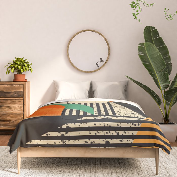 Orange Blossom With Positive Energies Comforter Gallery Image 3