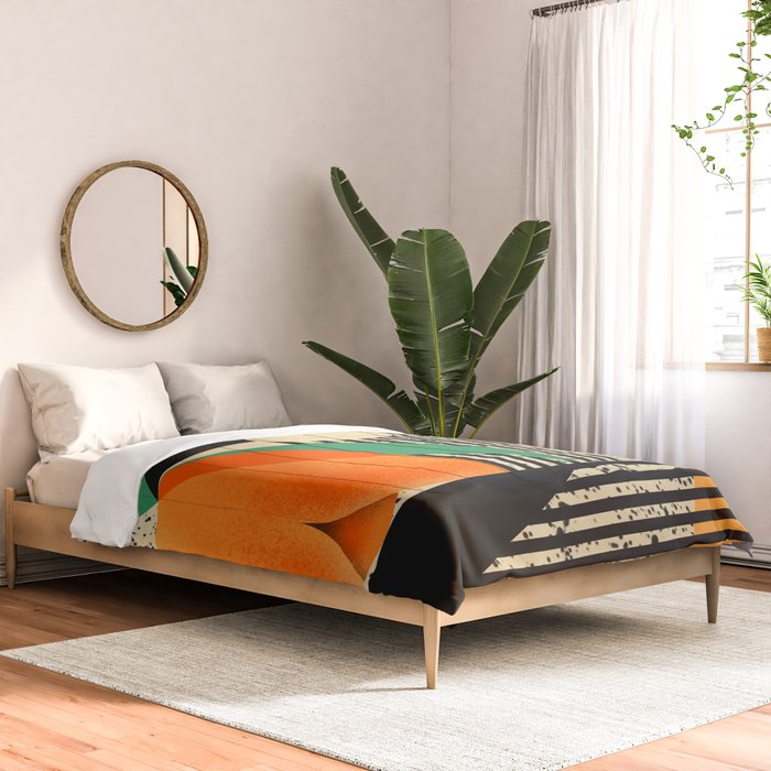 Orange Blossom With Positive Energies Comforter Gallery Image 2