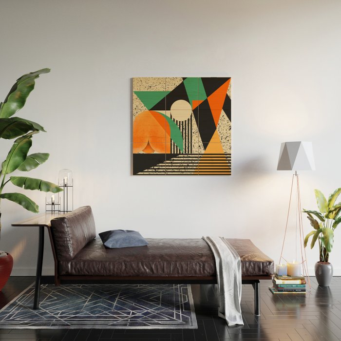 Orange Blossom With Positive Energies Wood Wall Art Gallery Image 2