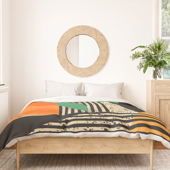 Orange Blossom With Positive Energies Duvet Cover Gallery Image 3