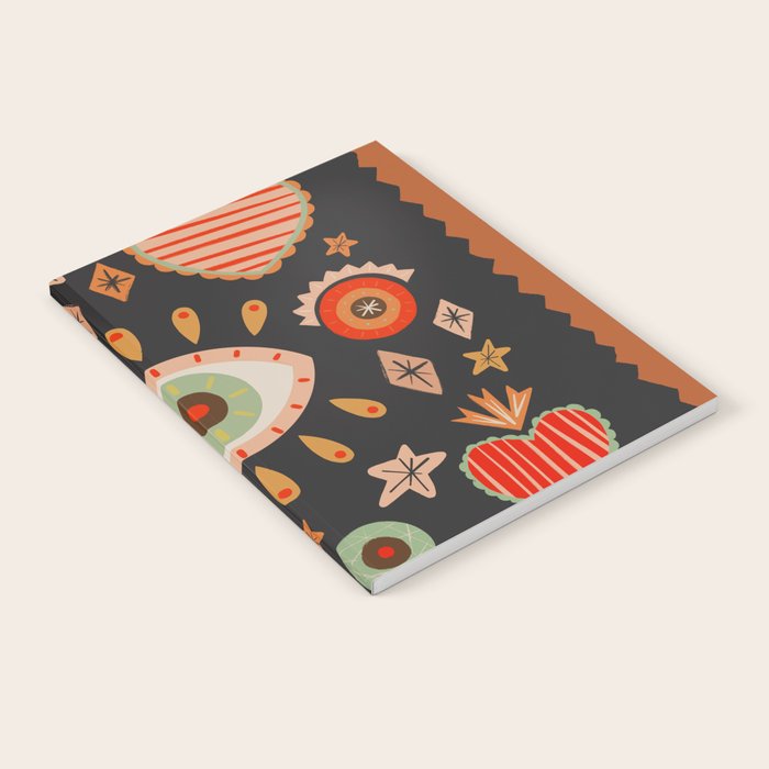 Sacred heart symbols & stars | Fall colors Notebook Gallery Image 2