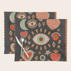 Sacred heart symbols & stars | Fall colors Placemat Gallery Image 1