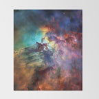 Lagoon Nebula Throw Blanket Gallery Image 2