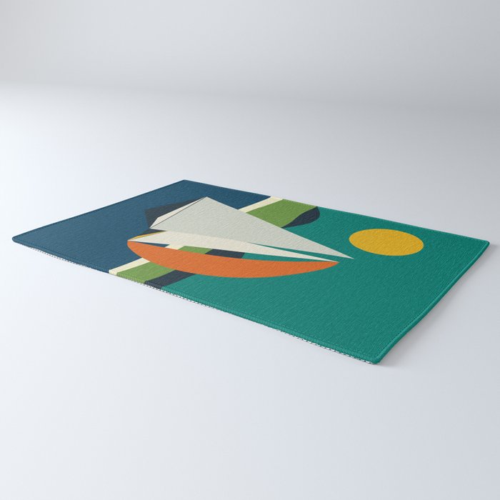 mid century sails Rug Gallery Image 3