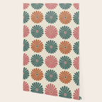 Retro Summer Daisies IX Wallpaper Gallery Image 2