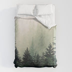 Foggy Pine Trees Duvet Cover Gallery Image 6