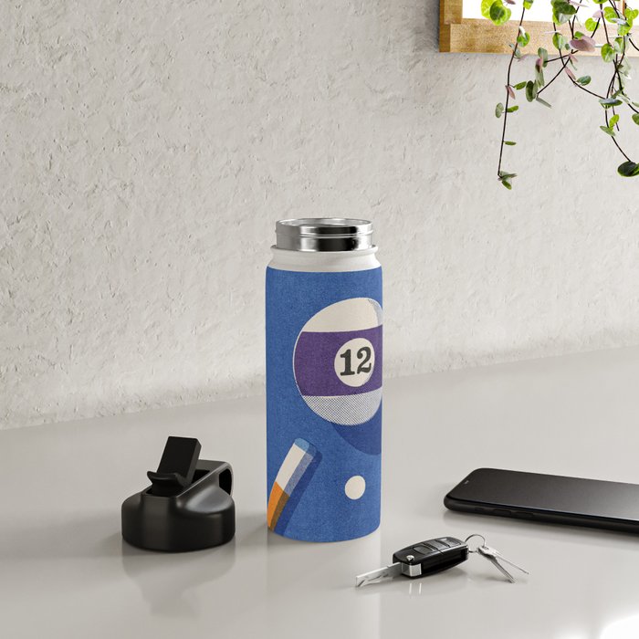 BALLS / Billiards - ball 12 I Water Bottle Gallery Image 4