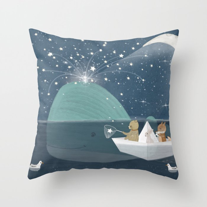 creating little stars Throw Pillow Gallery Image 6