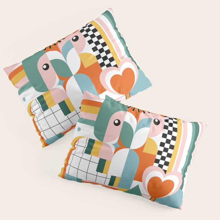 Happy Coastal Life Pillow Sham Gallery Image 1