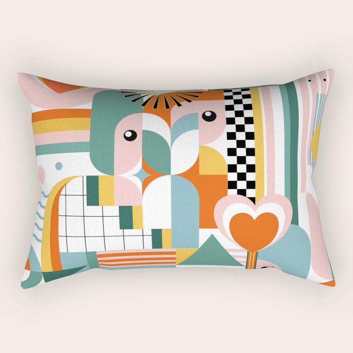 Happy Coastal Life Rectangular Pillow Gallery Image 2