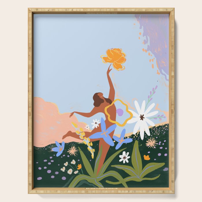 Spring had Come Serving Tray Gallery Image 1