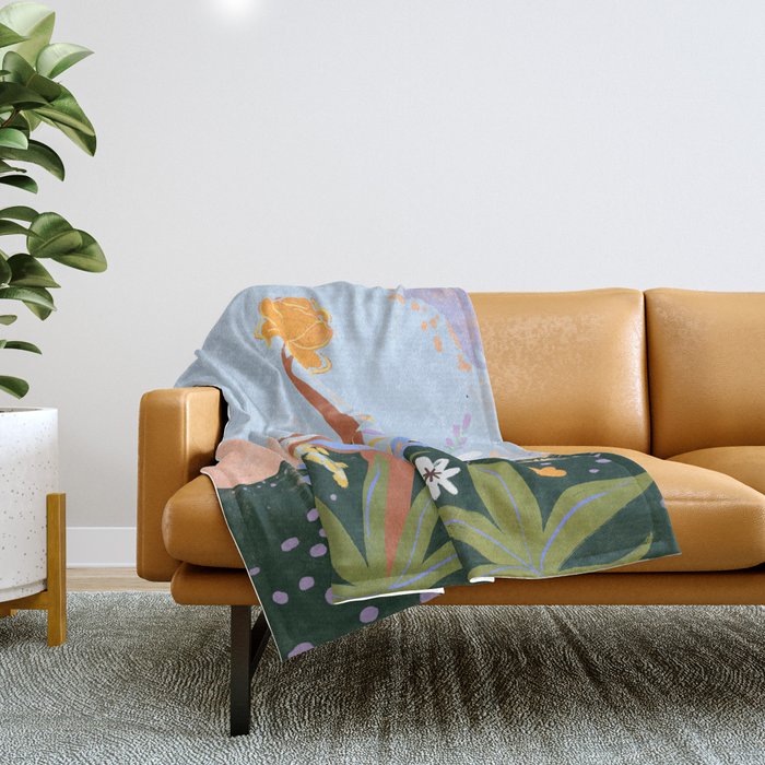 Spring had Come Throw Blanket Gallery Image 1