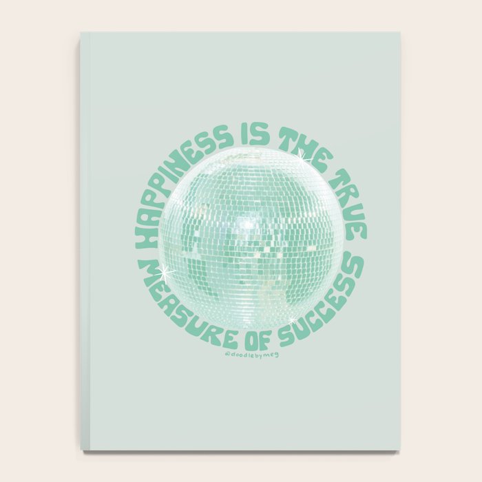 Happiness Is The True Measure of Success in Mint Notebook Gallery Image 4