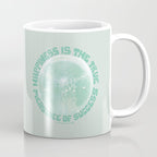 Happiness Is The True Measure of Success in Mint Coffee Mug Gallery Image 1