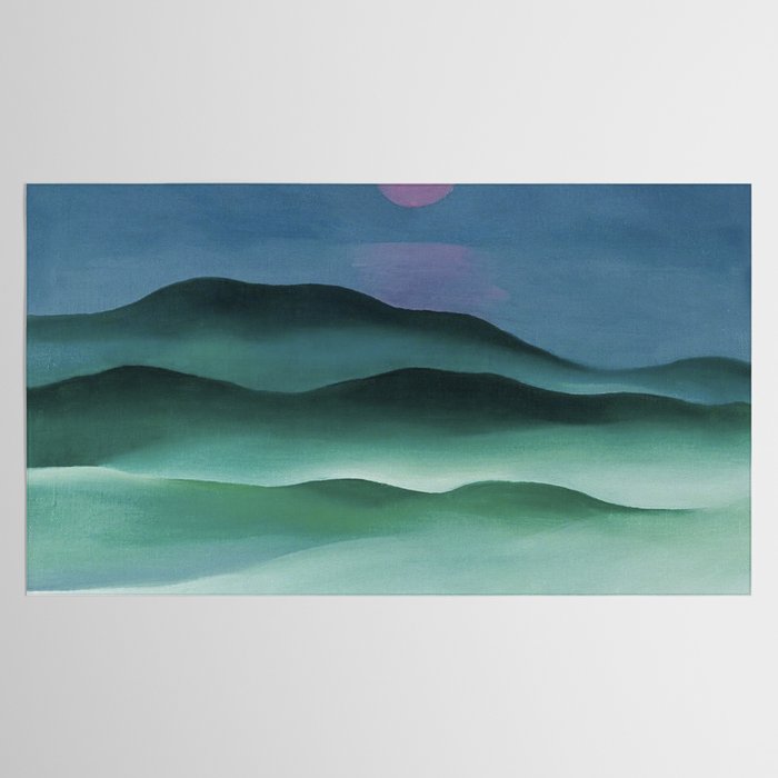 Pink Moon over Water (1924) by Georgia O'Keeffe Tablecloth Gallery Image 2