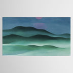 Pink Moon over Water (1924) by Georgia O'Keeffe Tablecloth Gallery Image 2