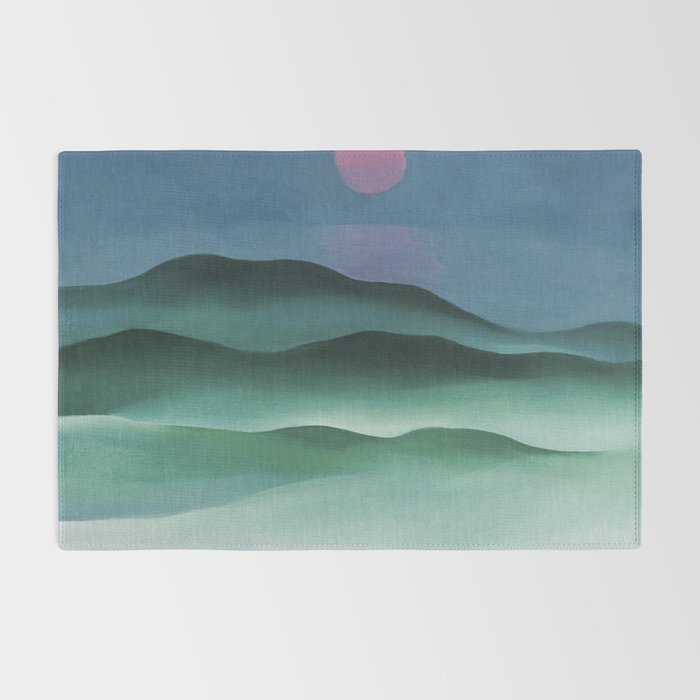 Pink Moon over Water (1924) by Georgia O'Keeffe Rug Gallery Image 2