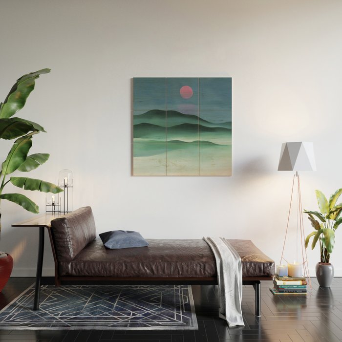 Pink Moon over Water (1924) by Georgia O'Keeffe Wood Wall Art Gallery Image 2