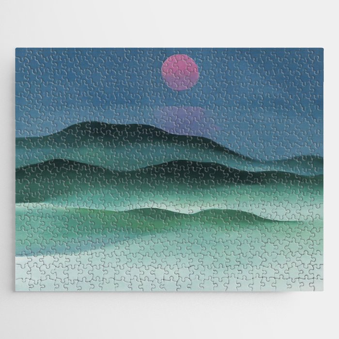 Pink Moon over Water (1924) by Georgia O'Keeffe Jigsaw Puzzle Gallery Image 1
