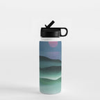 Pink Moon over Water (1924) by Georgia O'Keeffe Water Bottle Gallery Image 1
