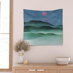Pink Moon over Water (1924) by Georgia O'Keeffe Wall Tapestry Gallery Image 2