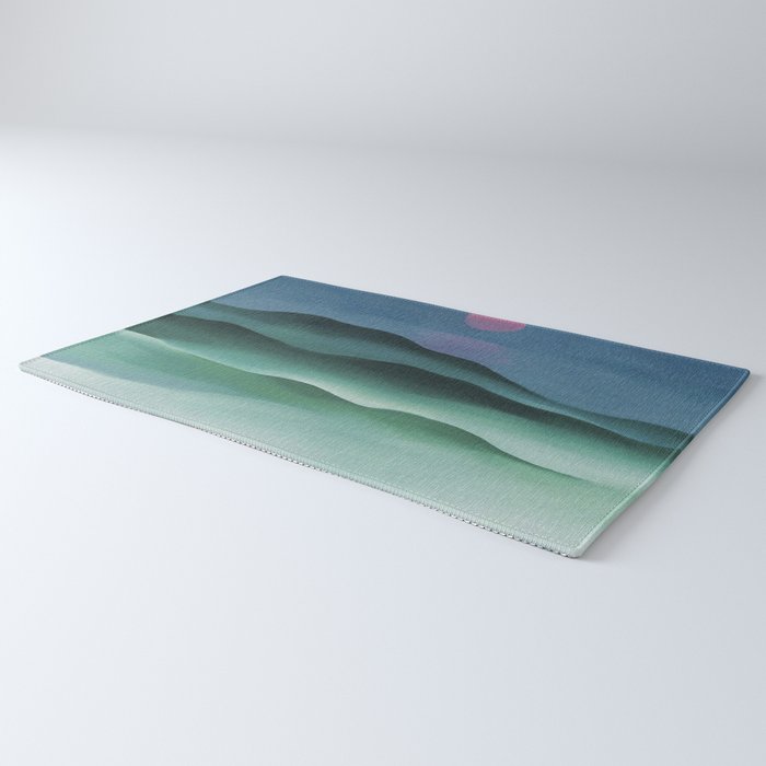 Pink Moon over Water (1924) by Georgia O'Keeffe Rug Gallery Image 3