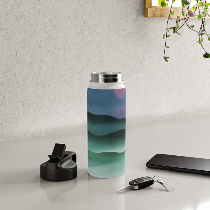 Pink Moon over Water (1924) by Georgia O'Keeffe Water Bottle Gallery Image 4