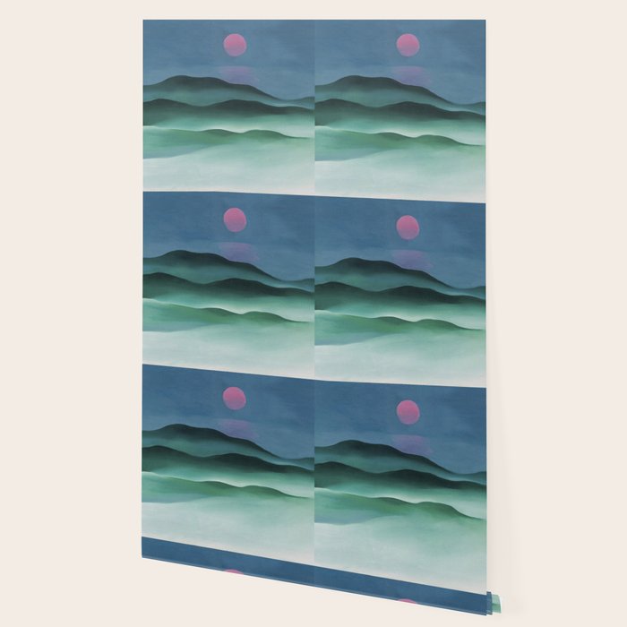 Pink Moon over Water (1924) by Georgia O'Keeffe Wallpaper Gallery Image 2