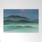 Pink Moon over Water (1924) by Georgia O'Keeffe Welcome Mat Gallery Image 1