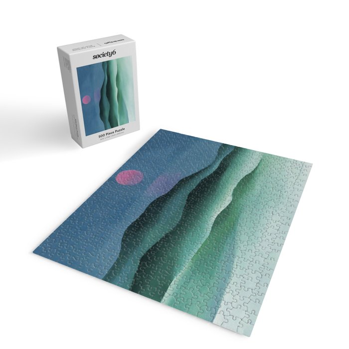 Pink Moon over Water (1924) by Georgia O'Keeffe Jigsaw Puzzle Gallery Image 2