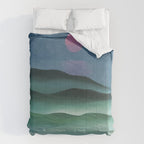 Pink Moon over Water (1924) by Georgia O'Keeffe Comforter Gallery Image 6