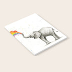 Baby Elephant Spraying Rainbow Notebook Gallery Image 2