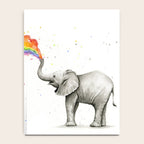 Baby Elephant Spraying Rainbow Notebook Gallery Image 4