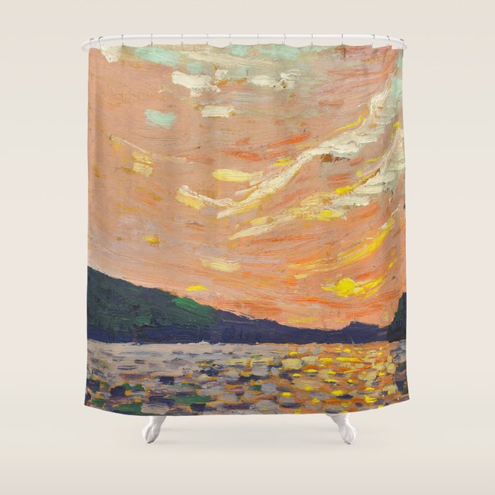 Tom Thomson Smoke Lake Canadian Landscape Artist Shower Curtain Gallery Image 1