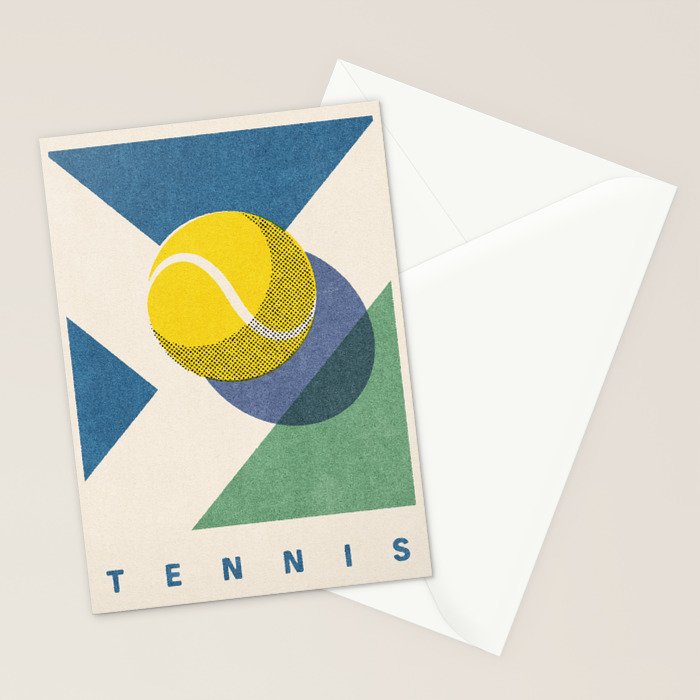 BALLS - Tennis - Hard Court - Summer Games Stationery Card Gallery Image 2