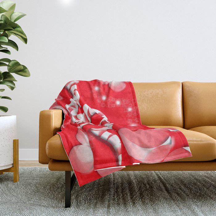 Lucky Red Snake Throw Blanket Gallery Image 1