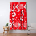 Lucky Red Snake Window Curtain Gallery Image 5