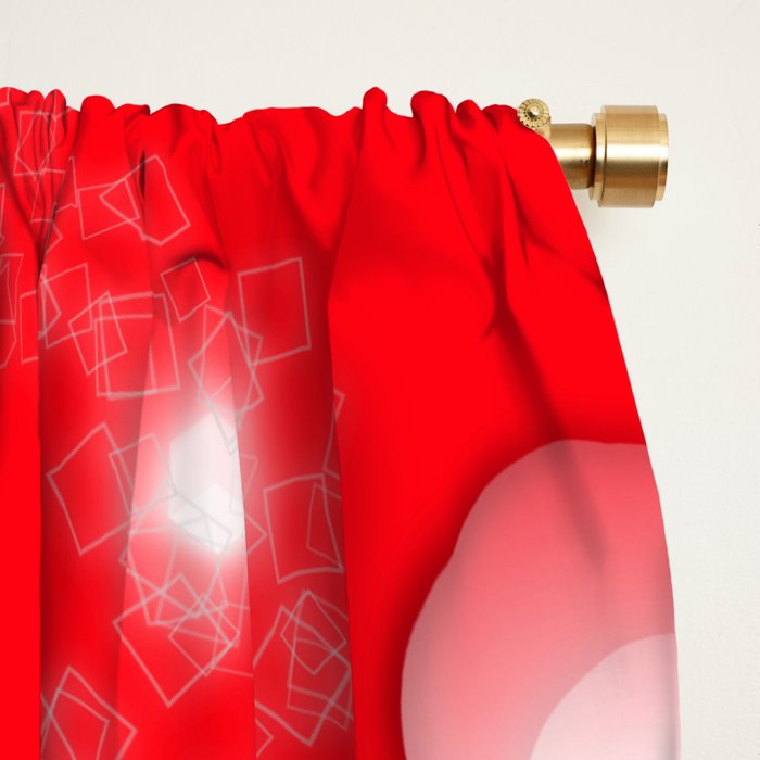 Lucky Red Snake Window Curtain Gallery Image 2