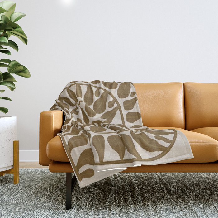 One Hundred-Leaved Plant #6 Throw Blanket Gallery Image 1