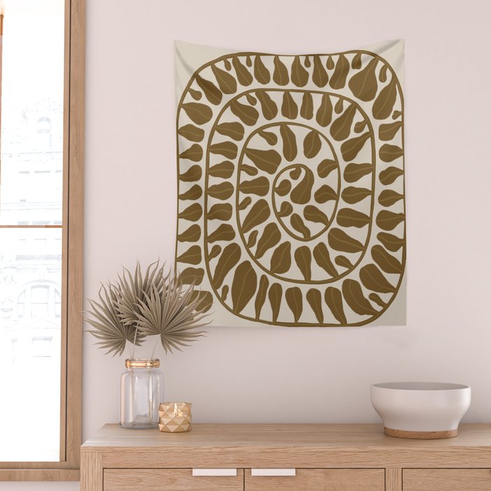 One Hundred-Leaved Plant #6 Wall Tapestry Gallery Image 2