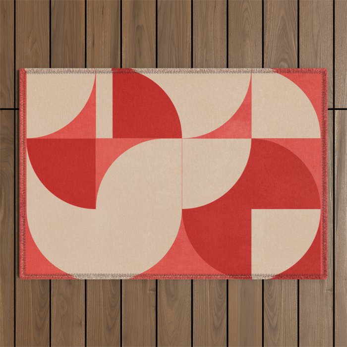 Modern geometric shapes 56 Outdoor Rug Gallery Image 1