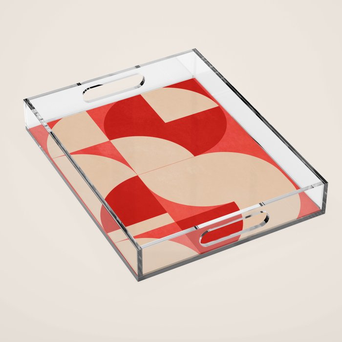 Modern geometric shapes 56 Acrylic Tray Gallery Image 1